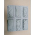 6pcs NEw Plastic Molds for Concrete Plaster Super Best Price Wall Stone Cement Tiles"old Brick" Decorative wall molds new design