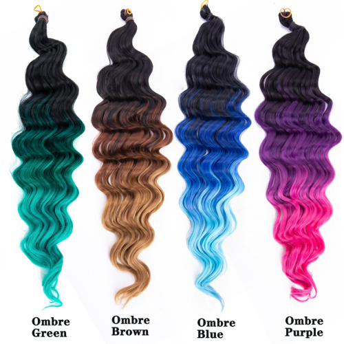 Synthetic Bulk Crochet Braids Deep Wave Crochet Hair Supplier, Supply Various Synthetic Bulk Crochet Braids Deep Wave Crochet Hair of High Quality