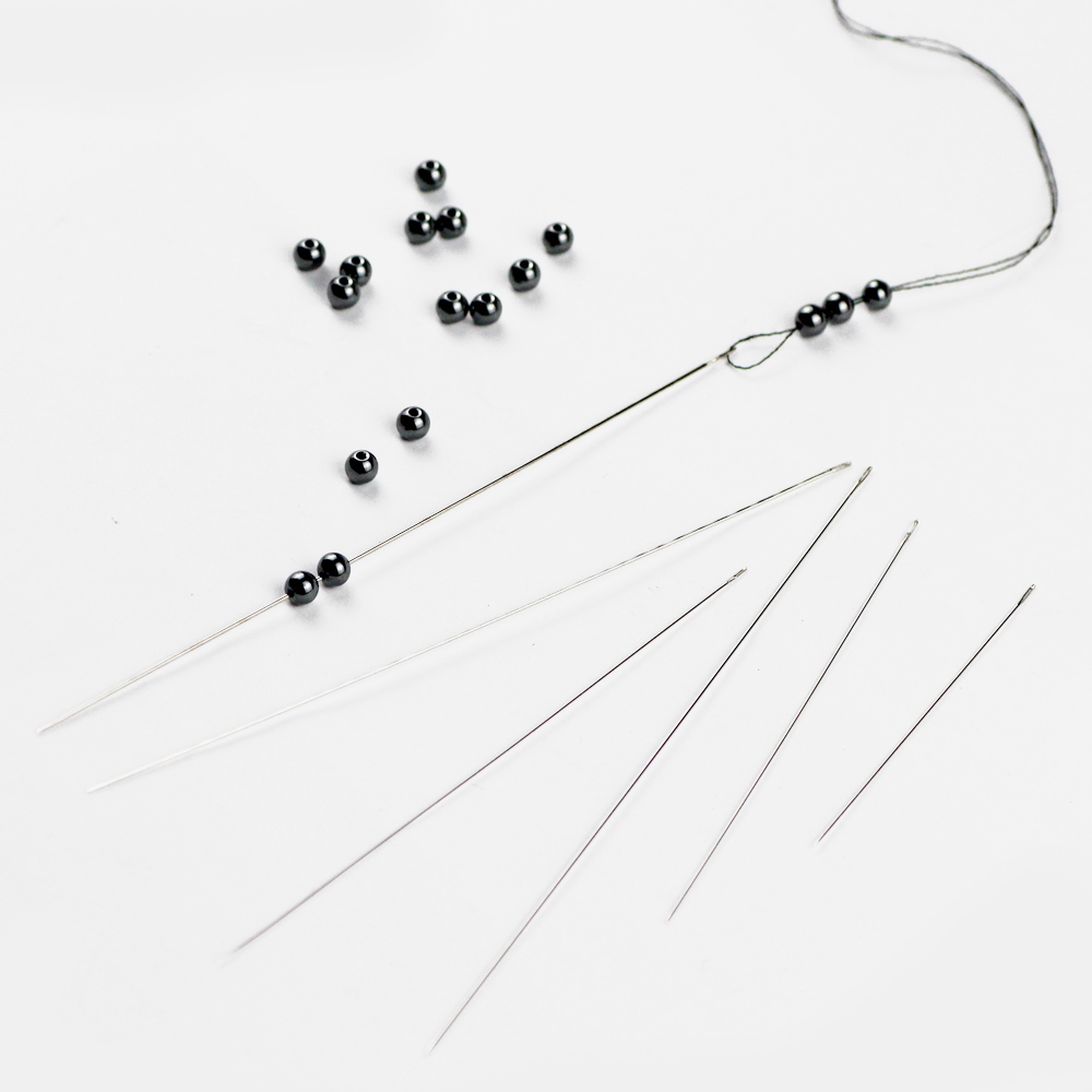 HGKLBB 30pcs Stainless Steel tool Metal Beading Needles Threading Cord for beads Jewelry Craft Making Tool Bracelet Pins DIY