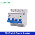 Din Rail Mini Circuit Breaker 4 Pole 400V~ Household Air Switch Distribution Box Mechanical Equipment Motor Protection 72mm MCB