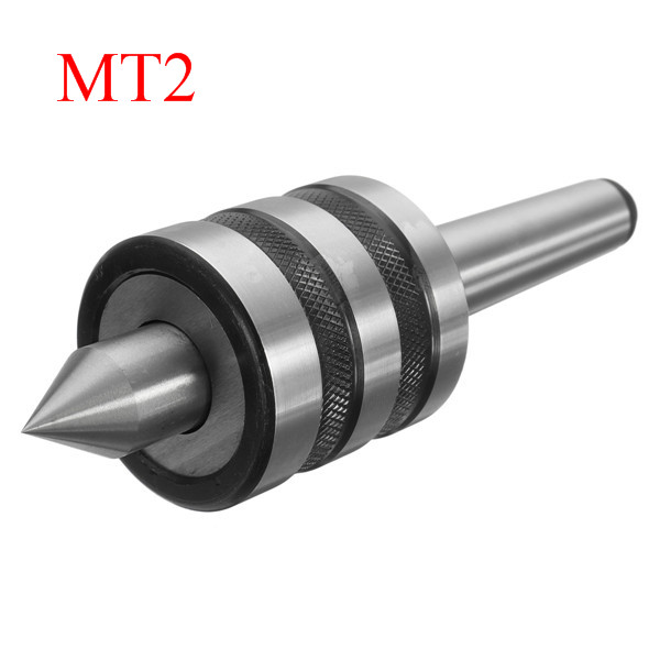 MT2 Precision Rotary Live Center Morse Taper 2MT Triple Bearing Lathe Medium for High Speed Turning CNC Work