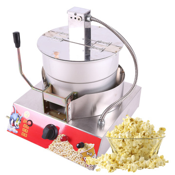 Stainless Steel Popcorn Machine Single Pot Liquefied Gas electric popcorn machine commercial popcorn machine New 1pc