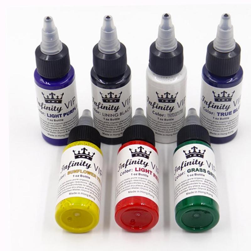 30ml Natural Plant Tattoo Ink Pigment for Semi-permanent Eyebrow Eyeliner Lip Body Arts Paint Makeup Tattoo Supplies Tools