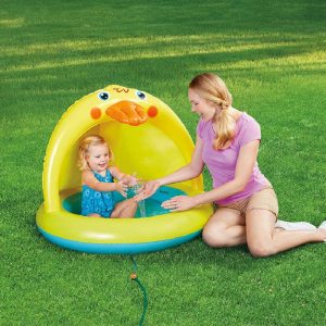Yellow Duck Inflatable Sprinkler Baby Pool Kiddie Pool