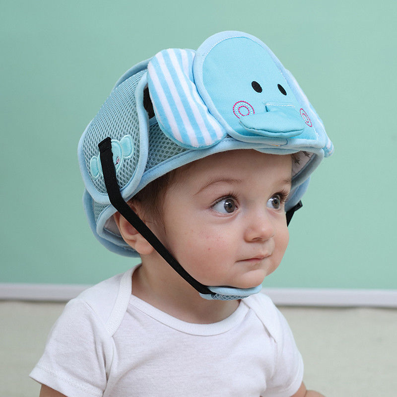 Baby Safety Helmet Hats Babies Head Protection Toddler Kids Adjustable Soft Head guard Protective Cartoon Hat
