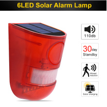 Outdoor 6LED Solar Alarm Light
