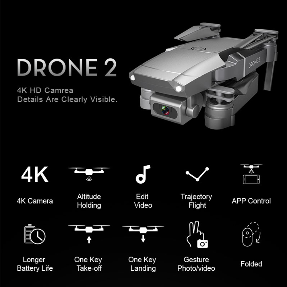 2020 NEW E68 Drone HD wide angle 4K WIFI 1080P FPV Drones video live Recording Quadcopter Height To maintain Drone Camera Toys