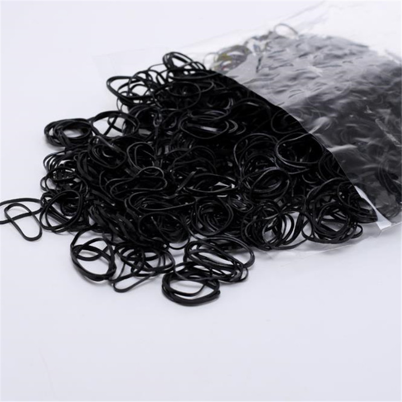 1000 Pcs/Bag Girls Elastics Hair Bands Baby Hair Holders Rubber Bands Gum For Hair TPU Disposable Ponytail Holder Rubber Band