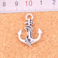 11pcs Anchor Rope Charms Metal Alloy DIY Necklace Pendant Making Findings Handmade Jewelry 28*20mm
