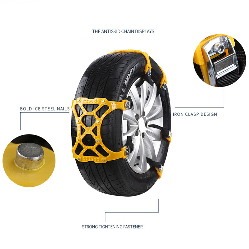 Anti-skid Car Tire Chains Universal SUV Vehicles Snow Chain Belts F-Best