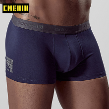 Sexy Men Underwear Boxer Shorts Solid Cotton Men Underpants Lingerie Breathable Cueca Male Panties Modal Boxershorts Men AD304