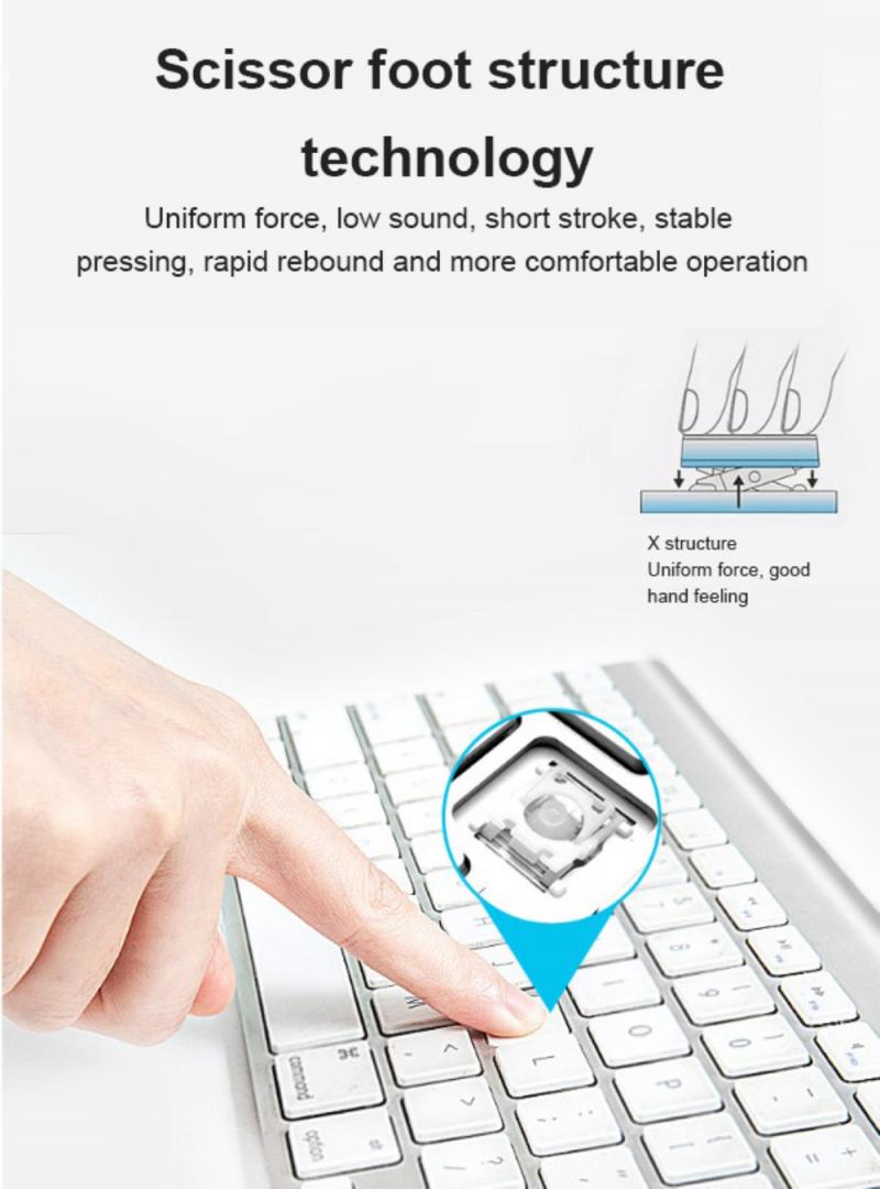 Bluetooth Keyboard Mouse Combo With Multimedia Function Wireless Connection For Android/Windows Tablet PC Computer Keyboards