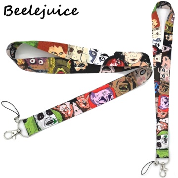 Michael Myers Horror characters halloween kids 90s funny vintage Neck Lanyards ID card holder keychain Mobile Phone Strap Gifts