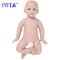IVITA Silicone Reborn Baby Doll 3 Colors Eyes Choices Lifelike Newborn Baby Unpainted Unfinished Soft Dolls DIY Blank Toys Kit