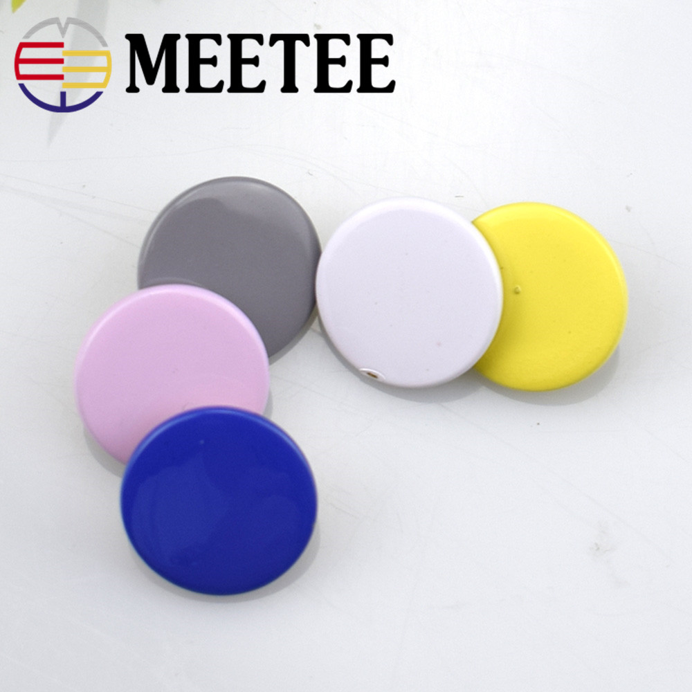 10Sets Meetee 12-17mm Colorful Buttons Snap Fasteners Press Studs for Sewing Leather Craft Clothes Bags Decor Accessories D3-6