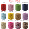 1 Roll 200 Meters Raffia Ribbon Paper Rope Palm Packaging Rope Decorations Baking Box Packing Party Candy Gifts