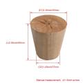 4Pcs NEW Natural Wood Reliable 60x58x38mm Wood Furniture Leg Cone Shaped Wooden Feet for Cabinets Soft Table