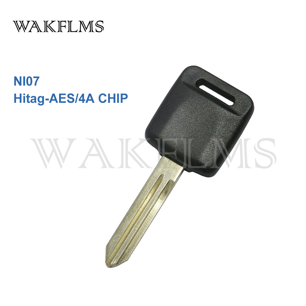 2 PCS New Transponder Key for Nissan 4A chip Hitag-AES Ignition ILCO: NI07 No Mark