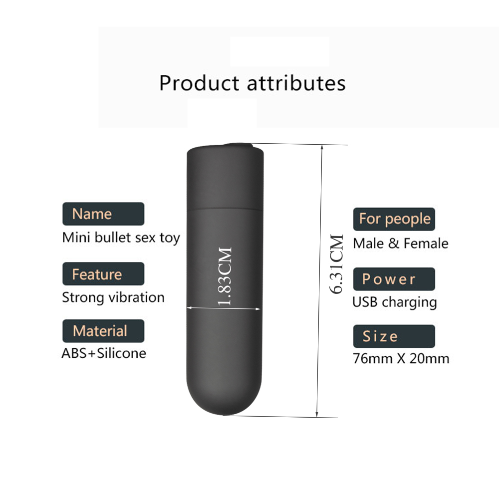 Mini Bullet Vibrator For Adults 10 Speeds Wireless Remote Control USB Charge Sex Toys For Women Masturbation Clitoris Stimulator