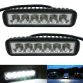 2pcs 6 LED Spot / Flood 18W Work Light 4WD 12V/24V Work lights for Off Road 4x4 SUV Van Camper Motorcycle Car ATV Trucks Trailer