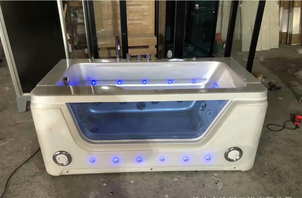 1700mm Fiberglass whirlpool Bathtub Acrylic Hydromassage Surfing Massaging Tub NS3021