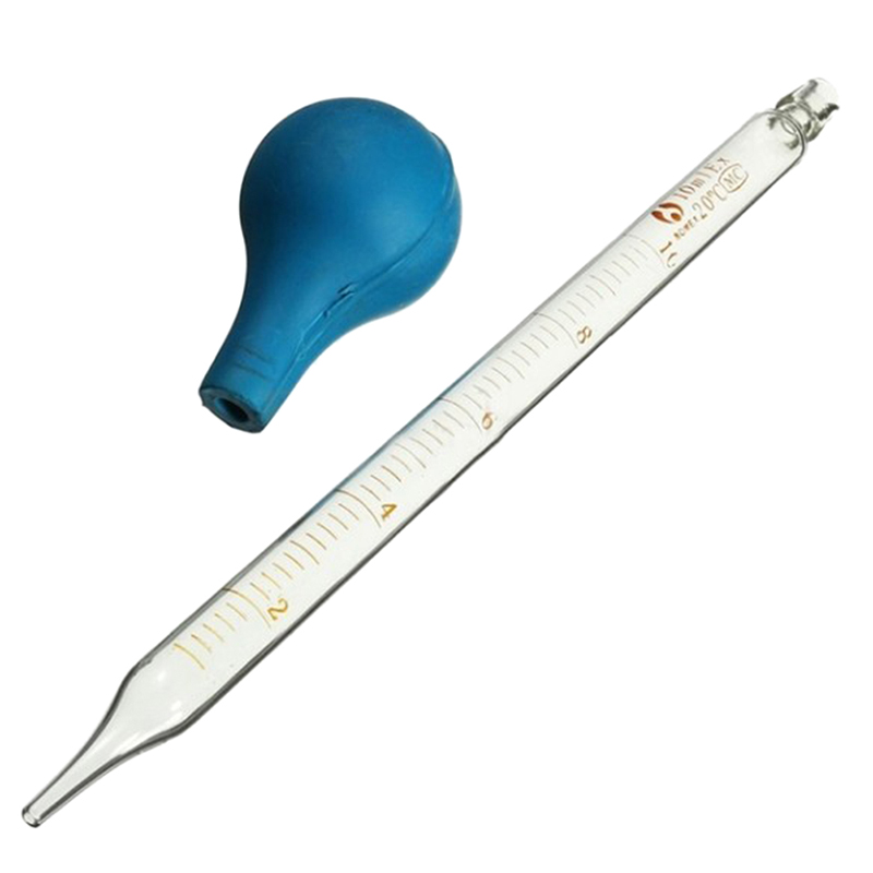 Dropper Pipet With Scale Line Blue&Transparent Hot Rubber Head Glass Dropper Glass Pipette Lab