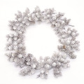 12/20pcs White Artificial Pine Nuts Cones Artificial Flowers Pineapple Grass for Wedding Christmas DIY Wreath Scrapbooking Decor