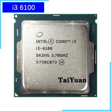 Intel Core i3-6100 i3 6100 3.7 GHz Dual-Core Quad-Thread 51W CPU Processor LGA 1151