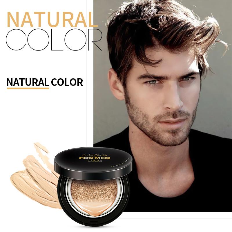 Pro Men Air Cushion With Replace Cream Oil Control Concealer Moisturizing Foundation Makeup Bare Natural Man Face Care BB Cream