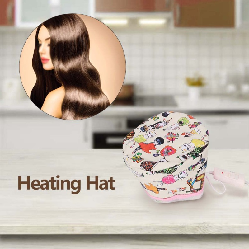 Women Hair Steamer Cap Dryers Thermal Treatment Hat Beauty SPA Nourishing Hair Styling Electric Hair Care Heating Cap US/EU Plug