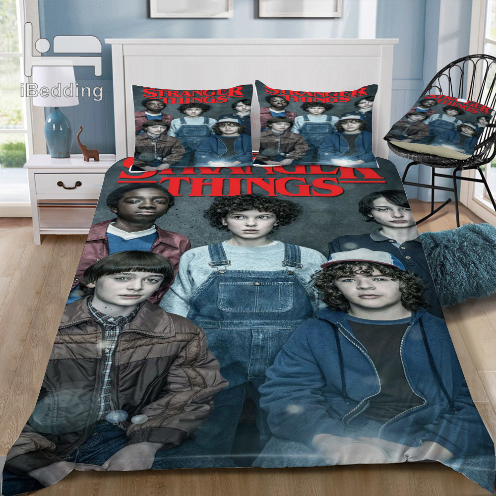 New Movie Stranger-Things 3D Bedding Set Printed Duvet Cover Set Twin Full Queen King Size Dropshipping