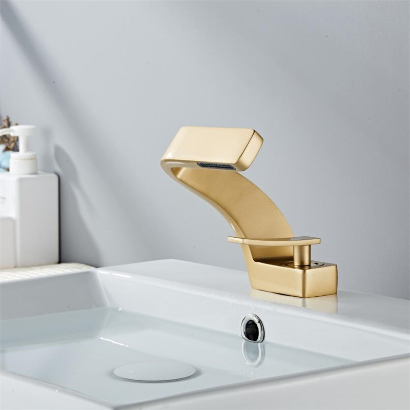 Tuqiu Basin Faucet Modern Black Bathroom Mixer Tap Brushed Gold/Nickel/Chrome Wash basin Faucet Hot and Cold Sink Faucet New