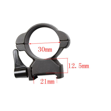 Rifle steel Weaver mount 30MM High Profile Black Lever Lok Top Mount Rings