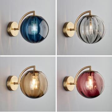 2020 Nordic wall lamp 4 Color Globe led wall light for home living room/bedroom/stair light Acrylic wall sconce