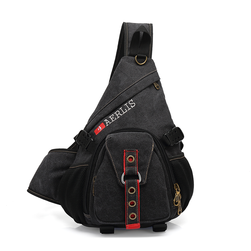 AERLIS Crossbody Bags For Men Handbag Canvas Teenagers Travel School Chest Sling Messenger Bags Male A6212