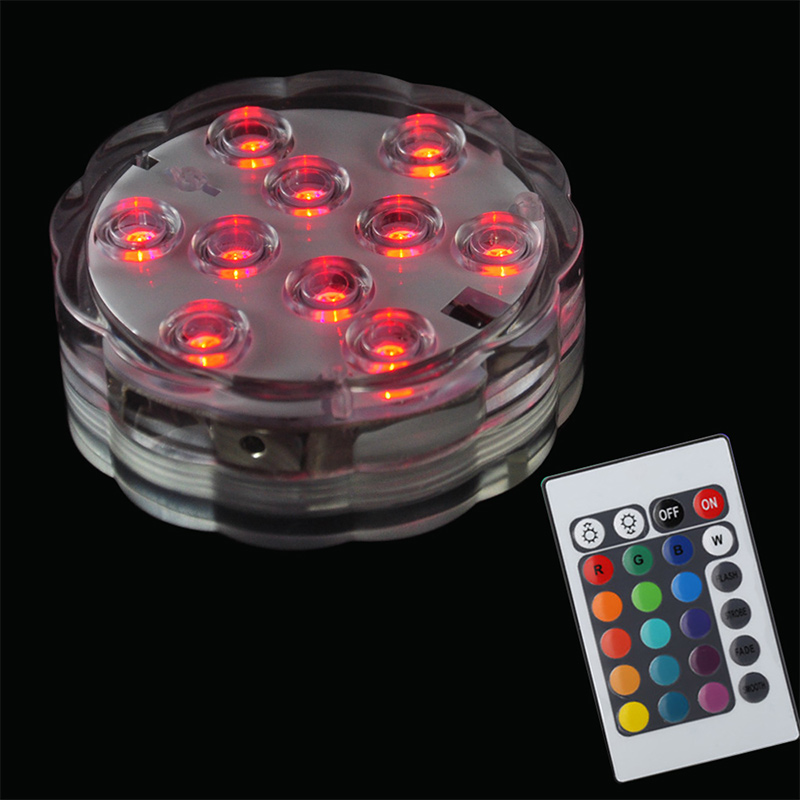 Waterproof submersible LED color changing lamp detachable suction cup cup swimming pool shallow fish tank aquarium HOT bathtub h