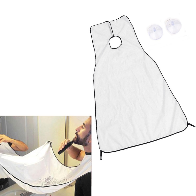 Man Bathroom Apron Male Black Beard Apron Hair Shave Apron for Man Waterproof Cloth Household Cleaning Protector