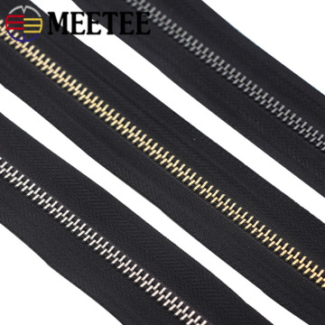 1/2Meters Metal Zipper With Slider Garment Luggage DIY Zippers For Sewing Crafts Clothing Bags Accessories ZA187