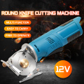 12V Round Knife Cutting Machine Portable Rechargeable Electric Cloth Cutter Leather Sewing Handheld Machine
