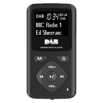 New DAB/DAB Digital Radio Bluetooth 4.0 Personal Pocket FM Mini Portable Radio Earphone MP3 Micro-USB for Home