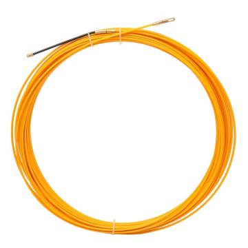 10M/20M/30M Cable Puller Fish Tape Yellow Cable Fiberglass Fish Tape Reel Puller Fiberglass Metal Wall Wire Conduit 3mm