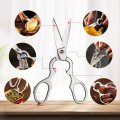 XINZUO 7 PCS Kitchen Knives Sets Damascus Steel Chef Knife Sets Stainless Steel Kitchen Scissors Acacia Wood Knife Block Holder