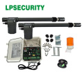 LPSECURITY 220V swing arm heavy duty swing gate operator kit con gsm door opener,alarm light,photocells y 4transmitters optional