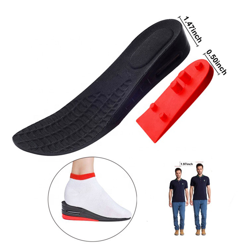 2-layer Height Increase Insole Cushion Heightening Cushion Lift Adjustable Cut Shoe Heel Insert Taller Women Men Foot Pad