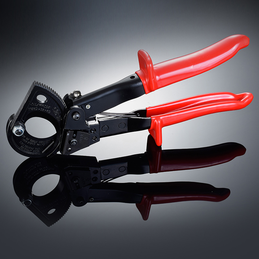 Diameter 24/ 240mm2 Cable Cutter for Aluminum, Copper, Communications Cable Ratchet Cable Scissors Not for Cutting Steel Wire