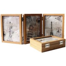 retro home jewelry gifts 3 frame double folding frame