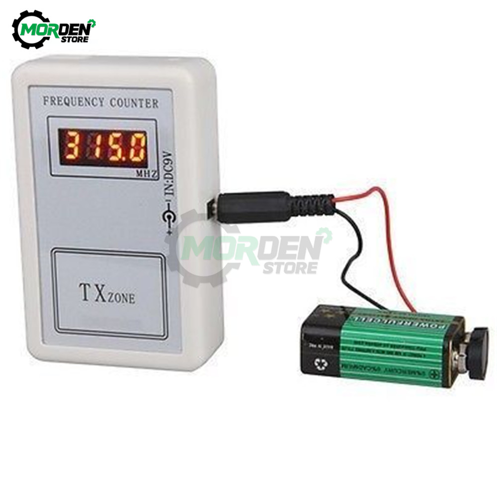 DC 7.5-10V Handheld Remote Control Wireless Frequency Meter Counter tester for Car Auto Remote Cymometer Detector Power Cable