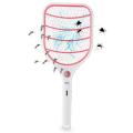 Home Electric Fly Mosquito Swatter Mini Bug Zapper USB Charging Triple-Layer Safety Mosquito Flies Killer Battery Trap Swatter