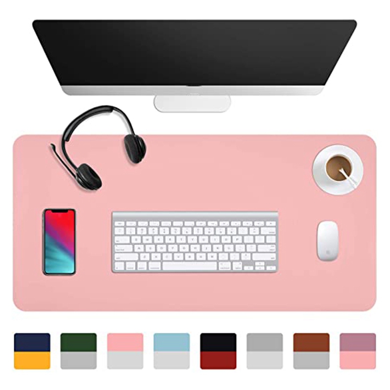 Medium Mouse Pad Double-Sided Color Waterproof Desk Pad PU For Office
