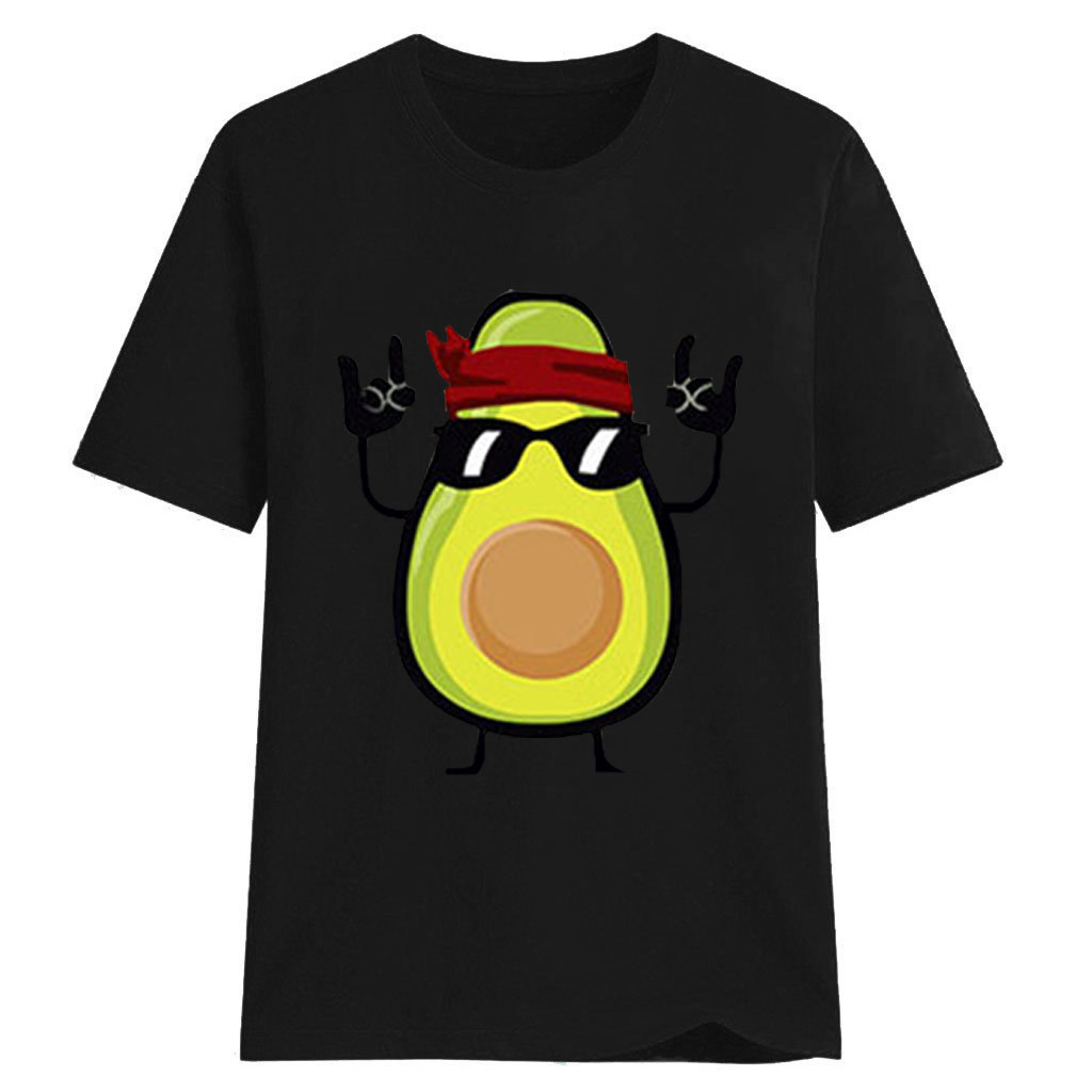 Women's Loose Round Neck Tops Fresh Sweet Papaya Cartoon Characters Polyester Cotton T-shirts Streetwear Graphic T Shirt Tee Top